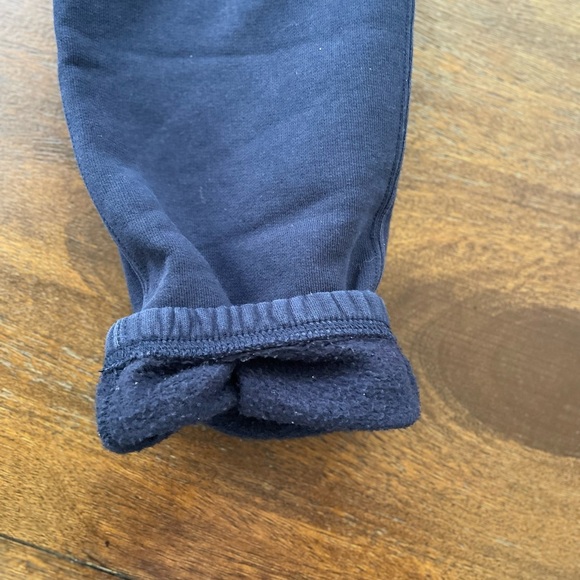 Polo Ralph Lauren 10/12 M Kids Navy Blue Fleece Knit Sweatpants Joggers Red Pony - Picture 5 of 11